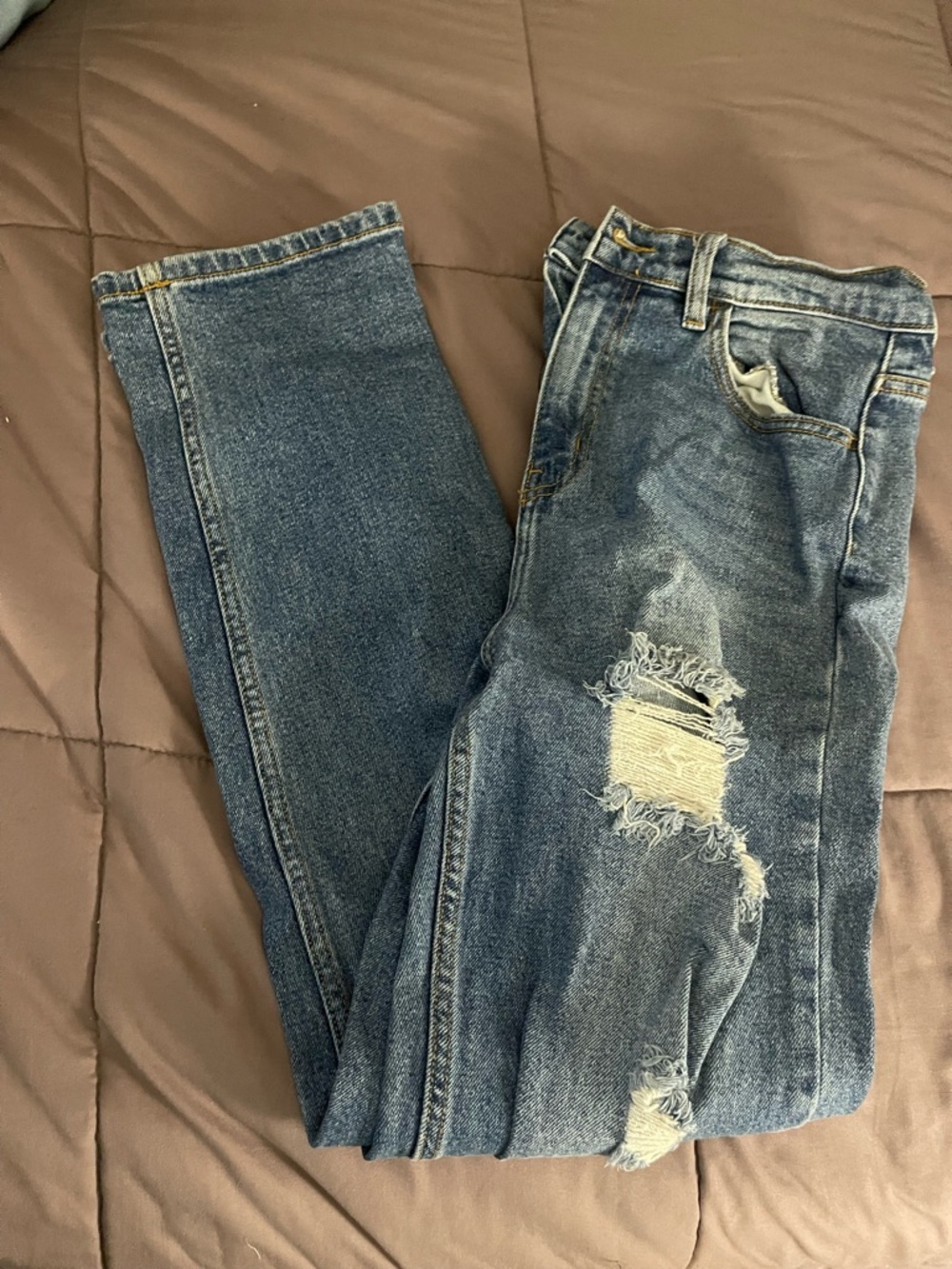 Fashion Nova Light Blue High-Rise Denim Jeans